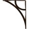 Ekena Millwork Galveston Wrought Iron Bracket, (Single center brace), Antiqued Bronze 1 1/2"W x 7 1/2"D x 10"H BKTM01X07X10SGLABZ - alternate 7